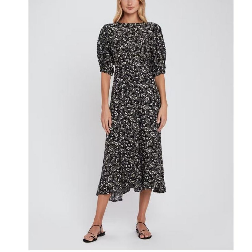 Free People Jessie Floral Print Midi Dress